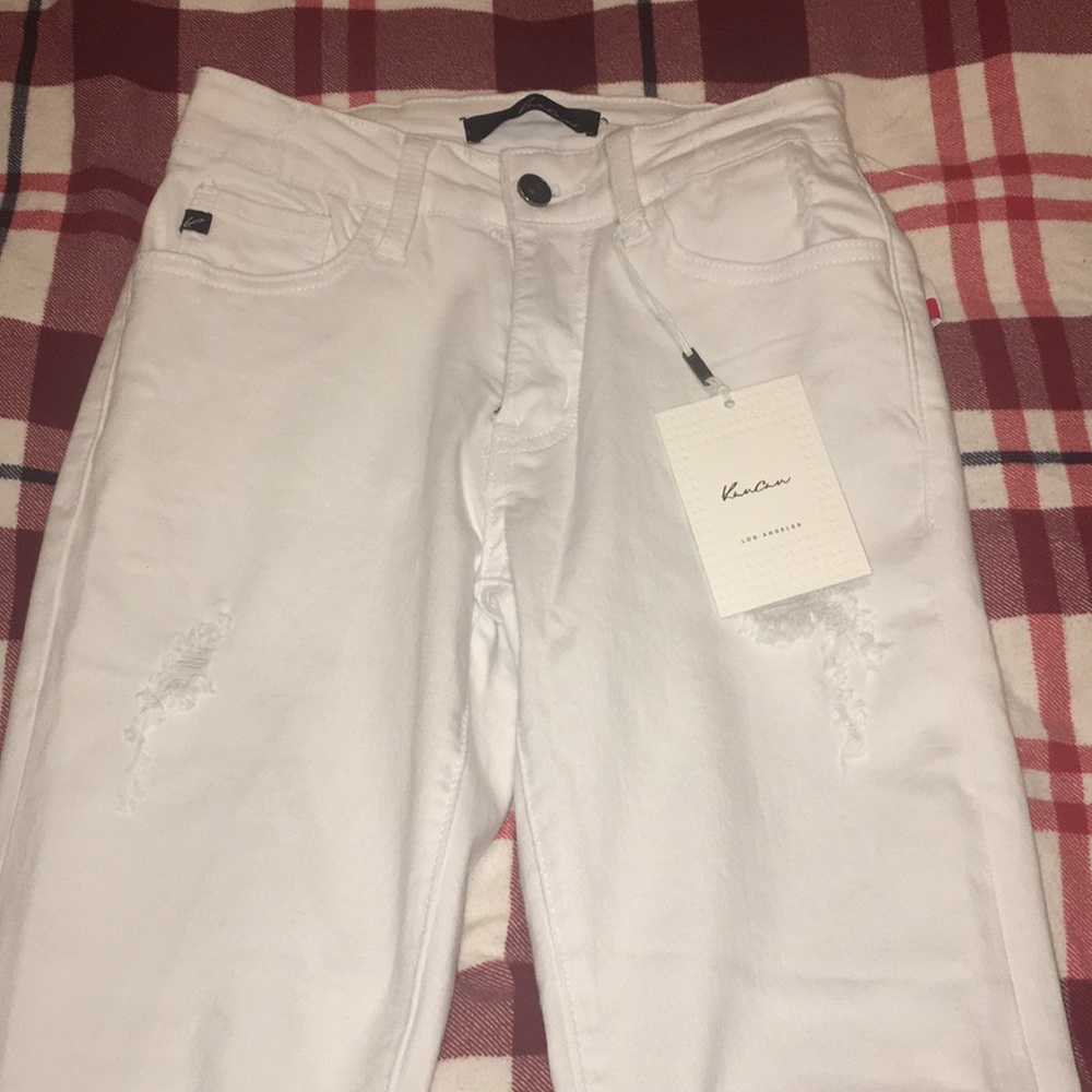 Kancan white distressed jeans brand new